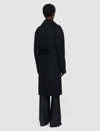 Joseph Costana Double Face Cashmere Coat In Black
