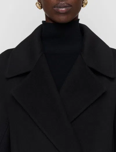 Joseph Costana Double Face Cashmere Coat In Black