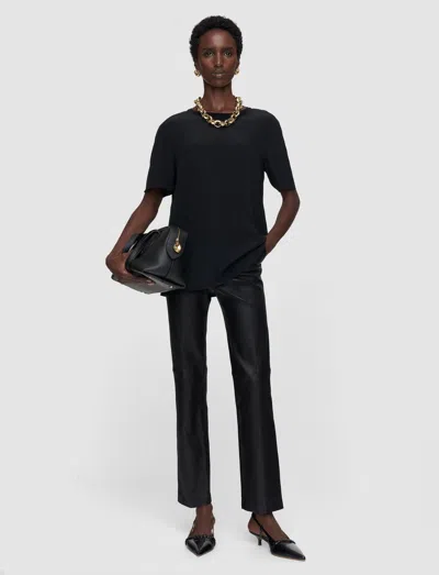 Joseph Rubin Crepe De Soie Silk Blouse In Black