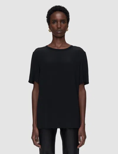 Joseph Rubin Crepe De Soie Silk Blouse In Black