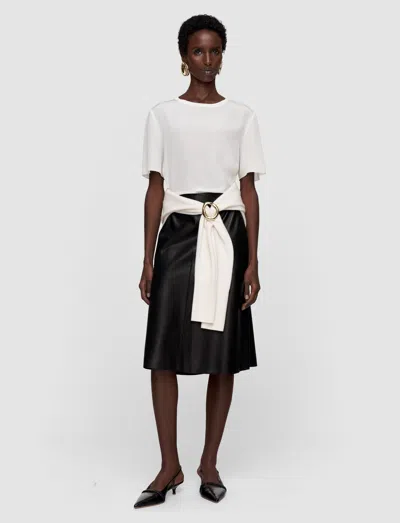 Joseph Rubin Crepe De Soie Silk Blouse In White