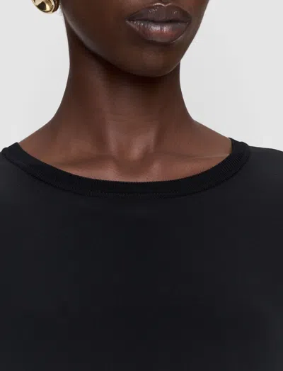 Joseph Rubin Crepe De Soie Silk Blouse In Black