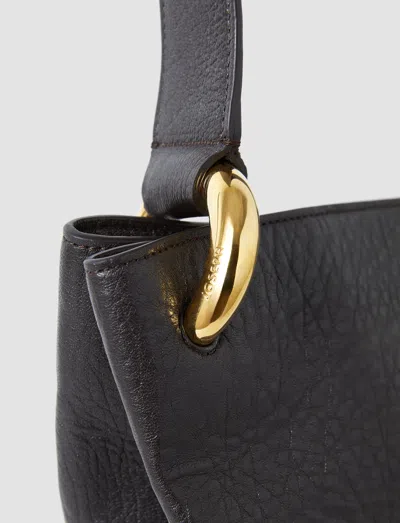 Joseph Bucket Pebble Leather Bag In Brown