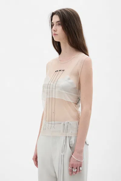 Ann Demeulemeester ''up To The Sky'' Biba Sleeveles Top In Multi