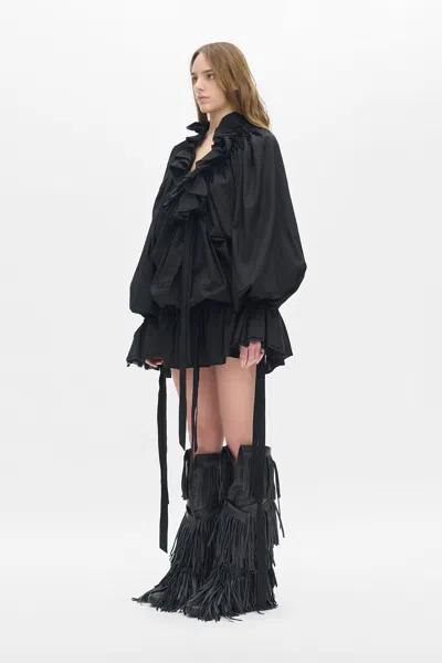 Ann Demeulemeester Bregje Ruffled Mini Dress In Multi