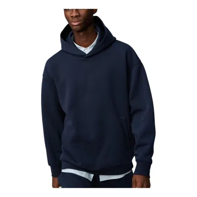 Uniqlo Sweat Oversized Hoodie 'navy' In Blue