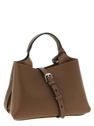 Tod's Apa Micro Bag Adjustable Strap Top Handle In Brown