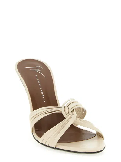 Giuseppe Zanotti Clandestino Sandals Knotted Strap Open Toe In Multi