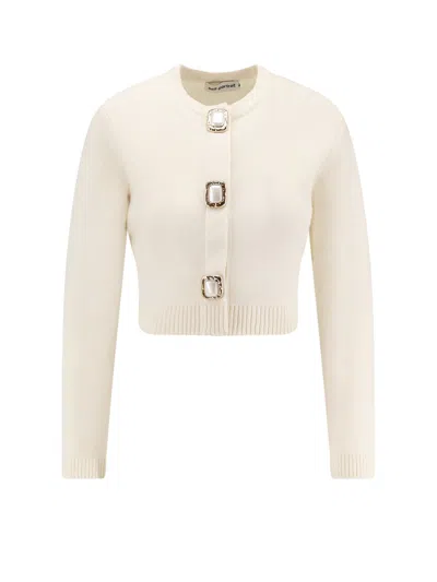 Self-portrait Self Portrait 'cream Wool' Cardigan In White