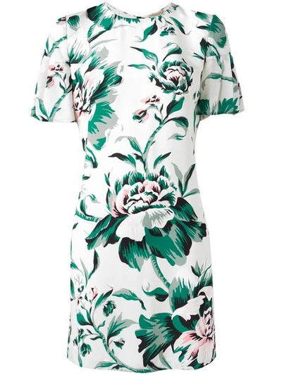 Shop Burberry Floral Print Dress