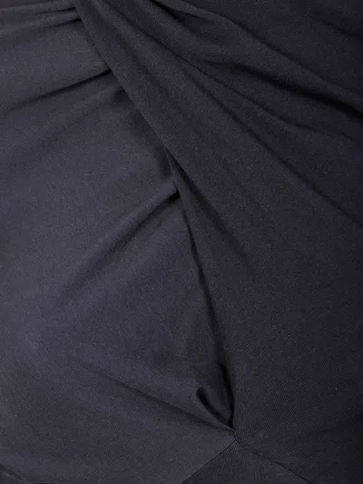 Entire Studios Turtleneck Draped Top In Brown