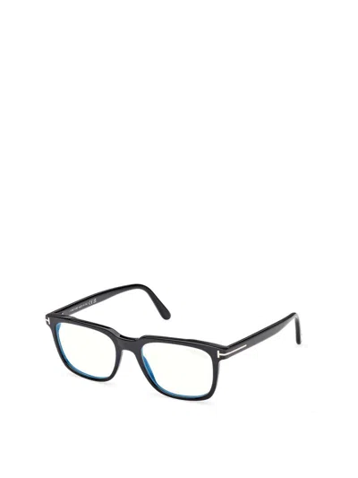 Tom Ford Rectangle-frame Glasses In Black
