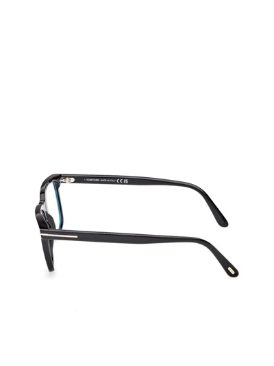 Tom Ford Rectangle-frame Glasses In Black