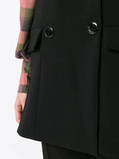 Olympiah Sleeveless Double-breasted Jacket In Black