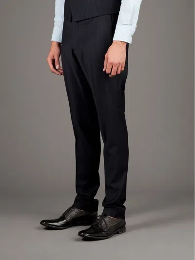 Neil Barrett Pin Striped Trouser In Black