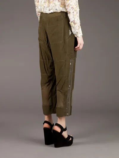 Edun Cropped Cargo-style Trouser In Brown