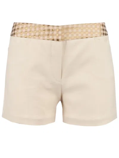 Giles Structured Shorts In Neutral