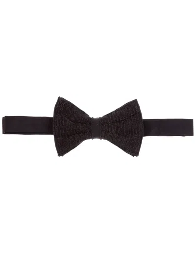 Jupe Silk Bow Tie In Black