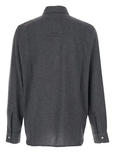 Won Hundred Adriel Classic Collar Shirt In Gray
