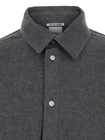 Won Hundred Adriel Classic Collar Shirt In Gray