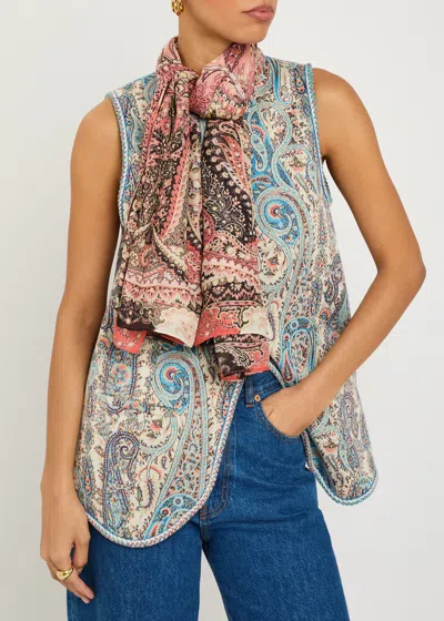 Etro Aida Printed Modal And Cashmere-blend Shawl In Multi