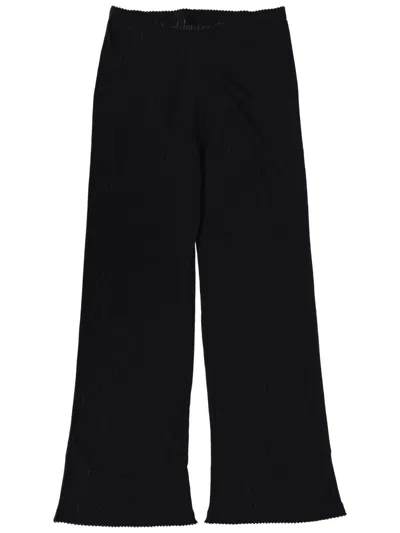 Rotate Birger Christensen "pointelle" Leggings In Black