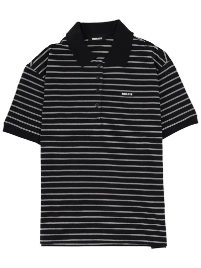 Rotate Birger Christensen Polo With Logo In Black