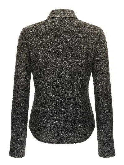 Rotate Birger Christensen Shirt With Sequins In Black