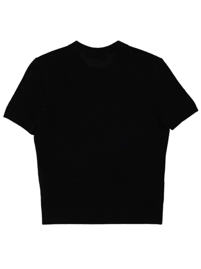 Alexander Wang T T By -shirt With Logo In Black
