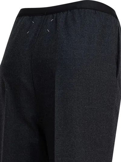Maison Margiela Straight-leg Pants In Wool In Black
