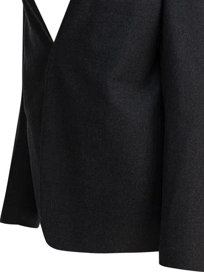 Maison Margiela Virgin Wool Blazer In Black