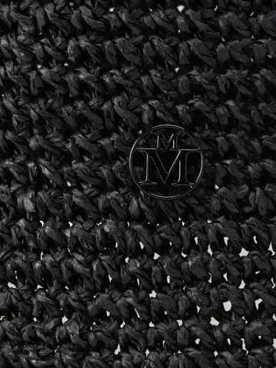 Maison Michel Pablo Logo Hat In Black