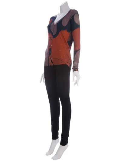 Christopher Kane Marble Print Cardigan In Multi