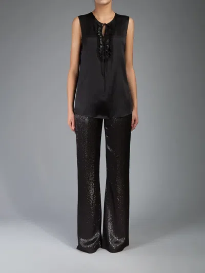 L'agence Wide Trouser In Black