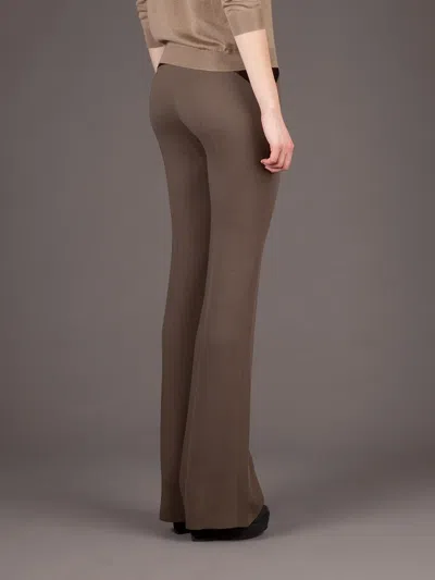 Giles Flared Trousers In Brown