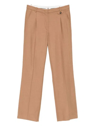 The Garment Wool Blend Pants In Brown