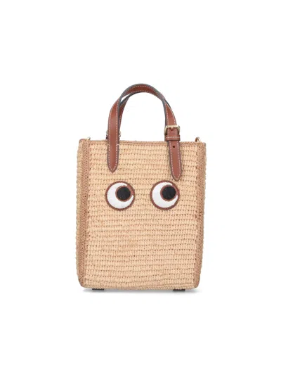 Anya Hindmarch N/s Eyes Tote Bag In White