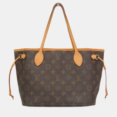 Pre-owned Louis Vuitton Monogram Neverfull Pm Tote Bag Monogram In Brown