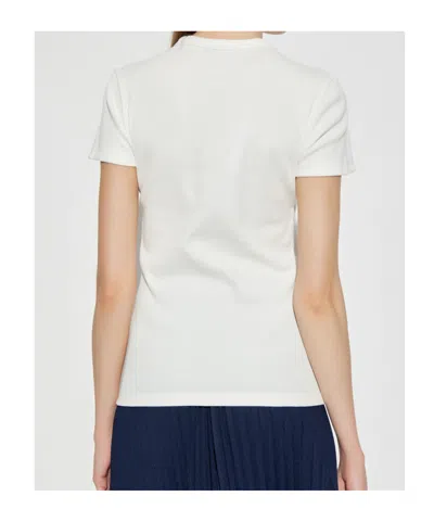 Lacoste Logo-patch Cotton T-shirt In White