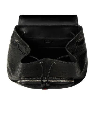 Gucci Gg Emblem Medium Backpack In Black