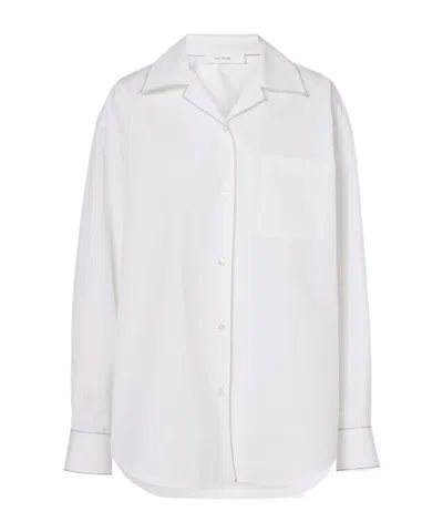 The Row Lapel Long-sleeved Shirt In White