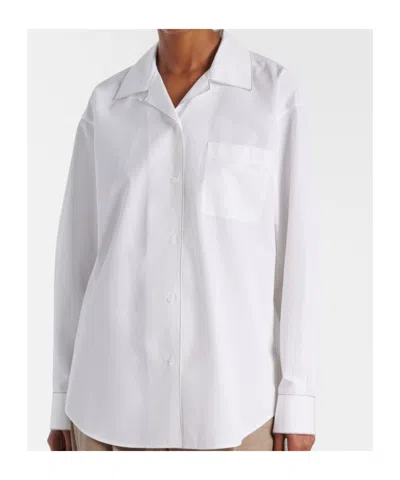 The Row Lapel Long-sleeved Shirt In White