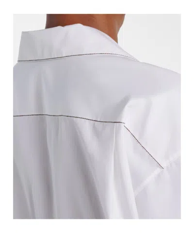 The Row Lapel Long-sleeved Shirt In White