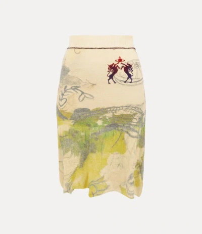 Vivienne Westwood Kyle Skirt Wool Wonderland Xs Women In Yellow