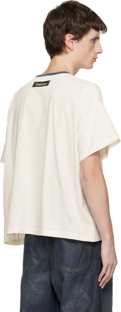 We11 Done Off-white Monster T-shirt In White