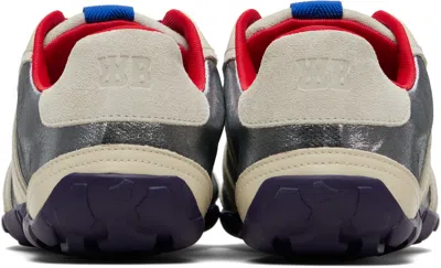 Wales Bonner Off-white & Silver Cadence Sneaker In Animal Print