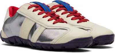 Wales Bonner Off-white & Silver Cadence Sneaker In Animal Print