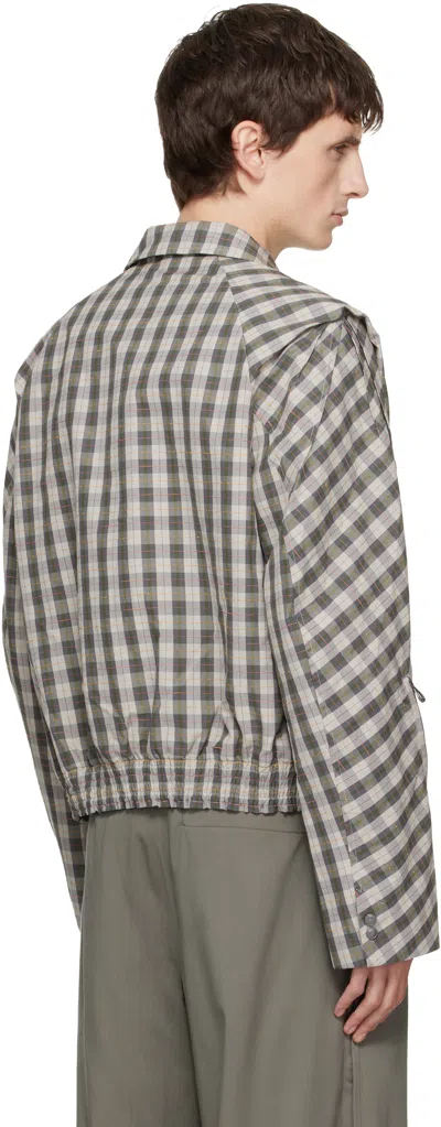 Kiko Kostadinov Irimias Bomber Jacket In Gray