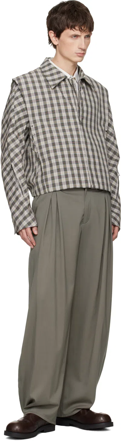 Kiko Kostadinov Irimias Bomber Jacket In Gray