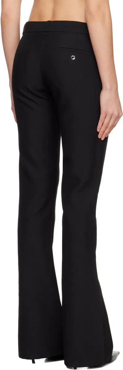 Coperni Black Low Waisted Trousers In Black